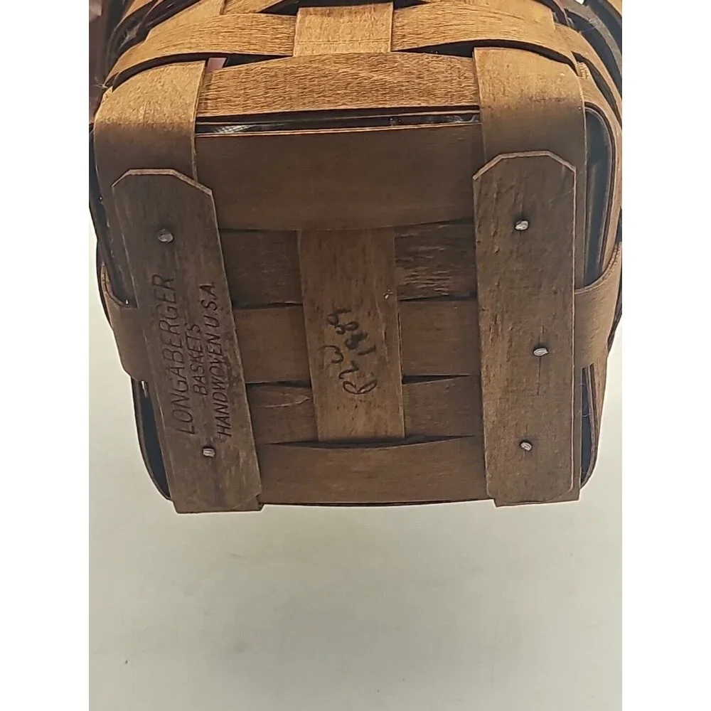 Longaberger VTG 1989 Inaugural Basket‎ With Cloth  Liner Excellent